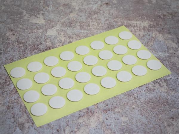 1mm厚 特殊PE発泡基材 両面粘着テープ №8950　直径20mm 丸形　160個